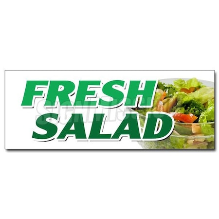 Signmission FRESH SALADS DECAL sticker crisp greens tomato chicken egg caesar food, D-24 Fresh Salads D-24 Fresh Salads